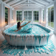Bobographer: Francesca in the blue goo nude--final pics