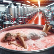 Bobographer: Blonde in thick pink mess--part three