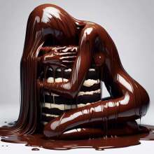 splathair2020: AI Women and Chocolate, kept it simple