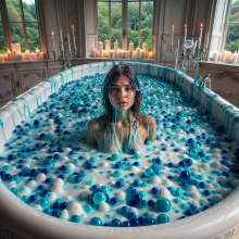 Bobographer: Francesca in the blue goo nude--final pics
