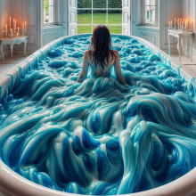 Bobographer: Francesca in the blue goo nude