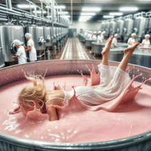 Bobographer: Blonde in thick pink mess--part two