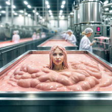 Bobographer: Blonde in thick pink mess--part three