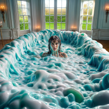 Bobographer: Francesca in the blue goo nude--final pics