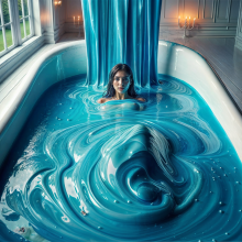 Bobographer: Francesca in the blue goo nude
