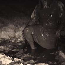 Swamp Angel: 80 Infrared Mud Mini Skirt