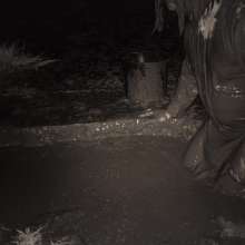Swamp Angel: 80 Infrared Mud Mini Skirt