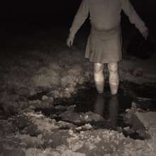 Swamp Angel: 80 Infrared Mud Mini Skirt