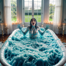 Bobographer: Francesca in the blue goo nude--final pics