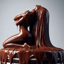 splathair2020: AI Women and Chocolate, kept it simple