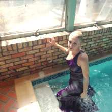 WetlookFashion: Angel Can't Wait to Get Her Dress Soaked