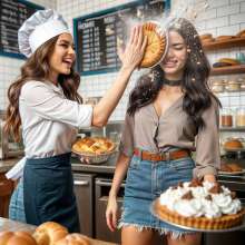 Sleazoid44: Be on your best behavior in a bakery