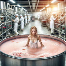 Bobographer: Blonde in thick pink mess--part three