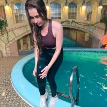 Wet Live Team: Completely Wet in Leggings at the Pool Wet Vs Dry