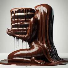 splathair2020: AI Women and Chocolate, kept it simple