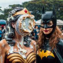 Sleazoid44: Wonder Woman and Friends Pied