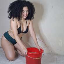 SarahPie: Head Dunked in Clear Slime