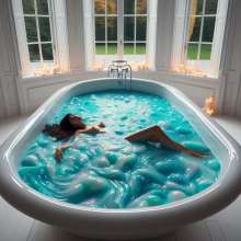 Bobographer: Francesca in the blue goo nude--final pics