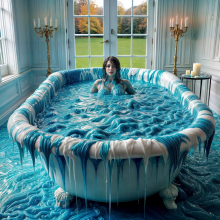 Bobographer: Francesca in the blue goo nude--final pics