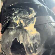 LeatherGunge: Filling and Sploshing in Genuine Leather Pants