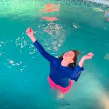 Wet Live Team: Full Natashka in a Skirt Got Completely Wet in the Pool