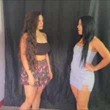 RevSlymsford: Gaby's Open Legged Humiliation For Forgetting No Panties Day