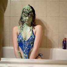 Slimed Models: Ginger Chunky Green Slimed with Oatmeal