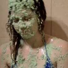 Slimed Models: Ginger Chunky Green Slimed with Oatmeal