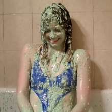 Slimed Models: Ginger Chunky Green Slimed with Oatmeal