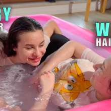 Wet Live Team: In Love with Girlfriend's Hair Wet Look and Dry Look