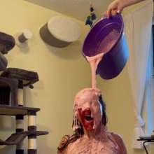 Slimed Models: Kaitlyn Pied and Pink Slimed Naked