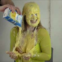 RevSlymsford: Lottie Lalay Gets Pies, Yoghurt, Custard +, At TV Audition