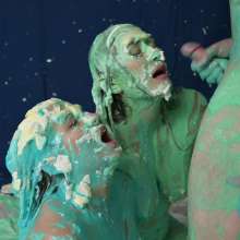 ArchNemesis: New Hardcore Duo Scene: Marilyn and Angelina's Sexy Slime Birthday Party