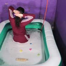 DungeonMasterOne: Maude's Red Tracksuit Dungeon Bath