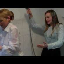 RevSlymsford: Messy Jessie and Cherry Have A Water Fight