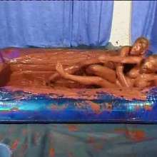 WSMProductions: Messy Wrestling 4--a Topless Mud Wrestling Bout