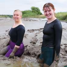 DungeonMasterOne: Miss Abigail and Fidelity Take a Disco Pants Mud Bath