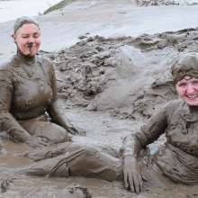 DungeonMasterOne: Miss Abigail and Fidelity Take a Disco Pants Mud Bath