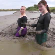 DungeonMasterOne: Miss Abigail and Fidelity Take a Disco Pants Mud Bath