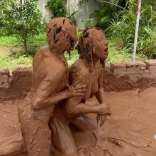 Messygirl: New Messygirl Download: Topless Mud Wrestling with Celeste and Penelope