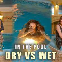 Wet Live Team: Natashka Business Getting Wetlook in the Pool