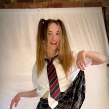 LavenderWood: Naughty Schoolgirl Lavender Gets Messy with Desserts
