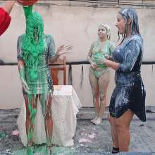 RevSlymsford: Norma and Clara Covered In Pies, Slime and Honey