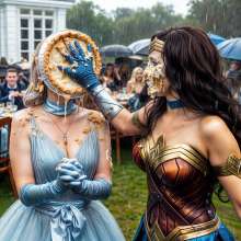Sleazoid44: Wonder Woman and Friends Pied