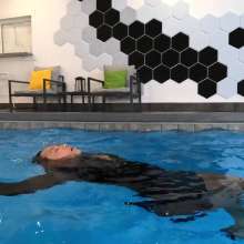 WetlookFashion: Reyna Swims in a Little Black Dress