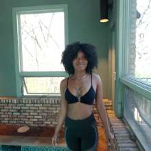WetlookFashion: Rose Swims in Sporty Leggings and Sports Bra