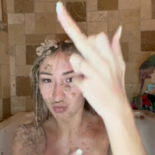Slimed Models: Sydney's Gross Out Dog Food Facials!