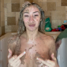 Slimed Models: Sydney's Gross Out Dog Food Facials!
