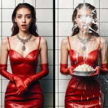 Sleazoid44: Surprised in the Shower with Pies