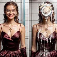 Sleazoid44: Surprised in the Shower with Pies
